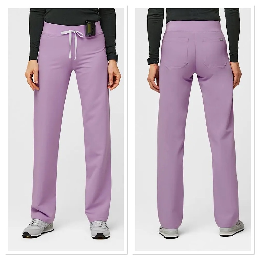 FIGS Livingston Straight Leg Scrub Pants Lavender Dew Light purple Sz XL NWOT